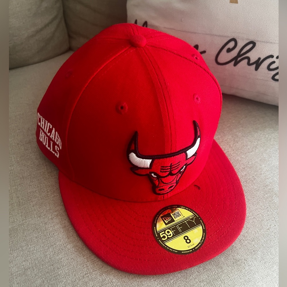 Chicago Bulls NBA Basic New Era 59FIFTY Red Cap